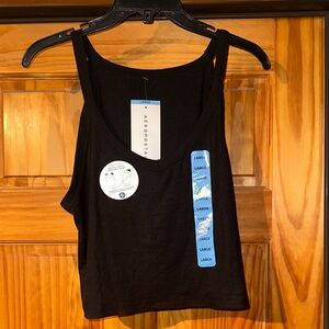 Aeropostale Ribbed Black Tank Top